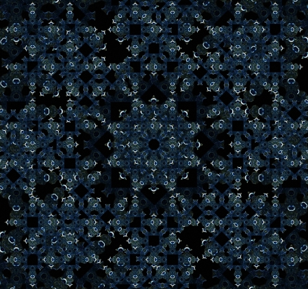 Arabesque Pattern Background in blue and black tones.の写真素材