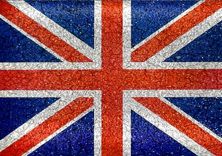 England grunge style flag in vibrant colors.の写真素材