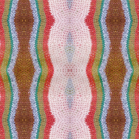 Multicolored wool cloth texture detail also useful as background.