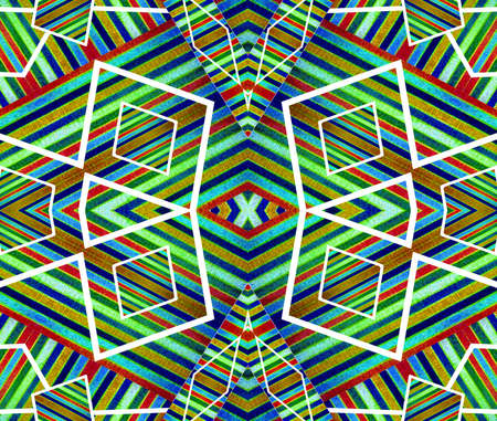 Digital technique geometric abstract background pattern in colorful scheme compposition