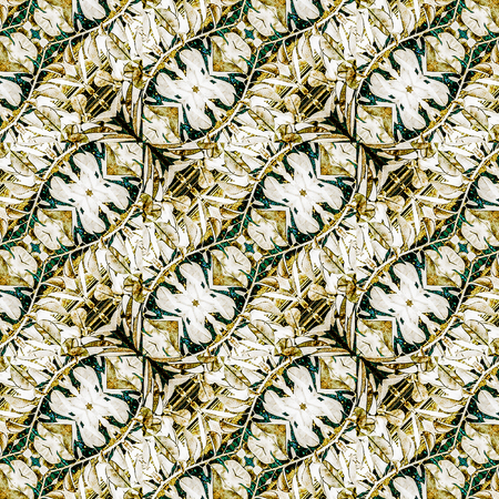 Digital photo manipulation and collage technique abstract pattern with geometric oblique motif.