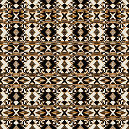 Pencil drawing and digital edition technique black and white tones tribal or ethnic art background pattern with geometric and abstract symbols motif in hard contrast.の写真素材