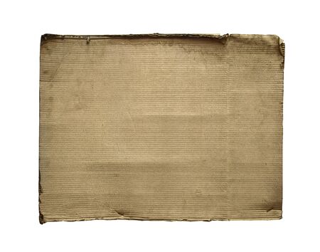 Isolated carboard frame in white backgroundの写真素材