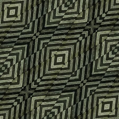 Digital collage and photo manipulation technique geometric modern decorative pattern in pale brown tones.の写真素材