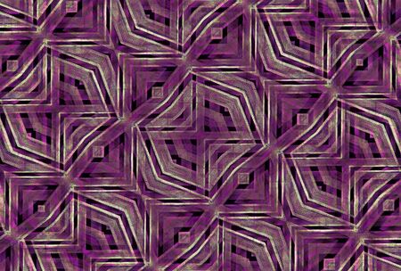 Digital art futuristic abstract texture geometric modern pattern in vivid magenta colors.の写真素材