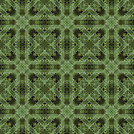 Digital art technique modern geometric abstract decorative seamless pattern mosaic design in green tones.の写真素材