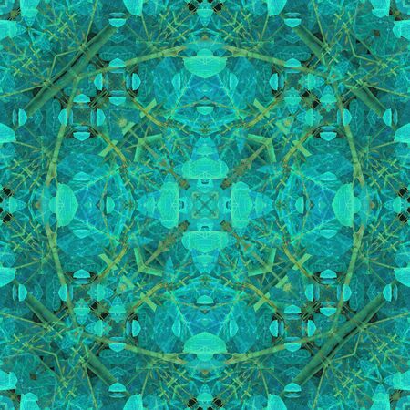 Digital art techinque modern collage decorative geometric seamless pattern mosaic design in...