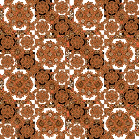 Digital collage technique sophisticated modern geometric abstract collage ornate seamless pattern...