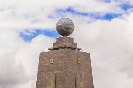 Middle earth monument in Quito Ecuador, the most visited touristic location of this Country.のeditorial素材