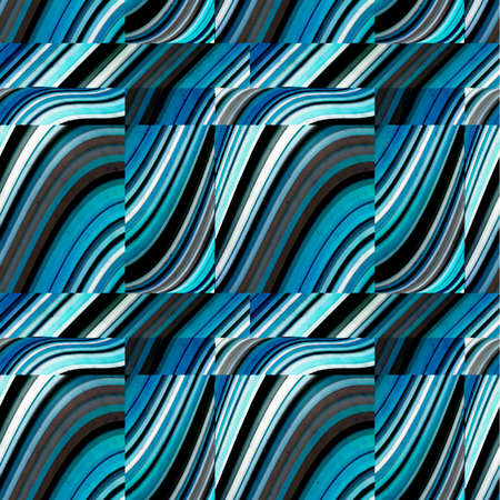 Strong stripes motif digital abstract geometric seamless pattern background design in mixed cold...