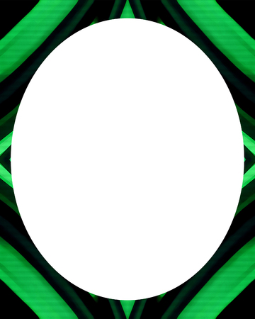 White circle frame background with decorated design bordersの写真素材