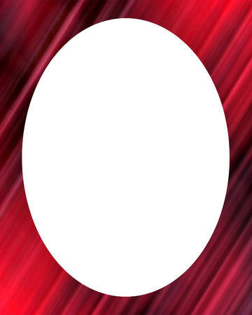 White circle frame background with decorated stripe design bordersの写真素材