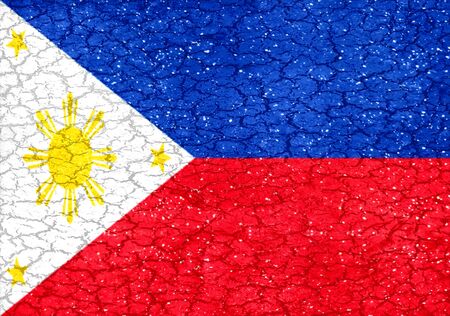 Philippines national flag in grunge style designの写真素材