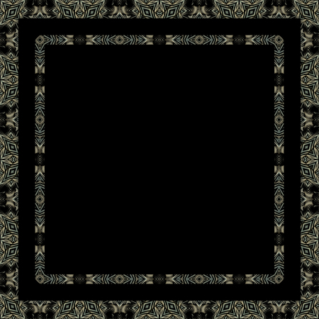 White frame background with decorated design borders.の写真素材