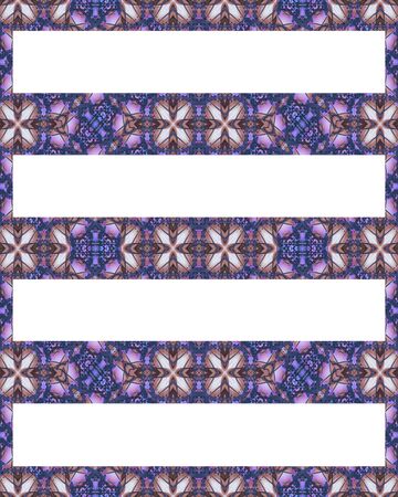 Digital technique abstract geometric stripes pattern background design in mixed colors over whiteの写真素材