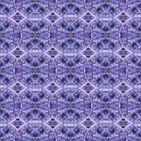 Digital collage technique modern ornate baroque seamless pattern design in violet tonesの写真素材