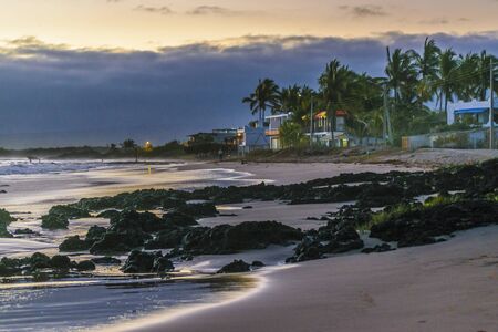 Landscape scene at beach in Isabela Island, Galapagos, Ecuadorの写真素材