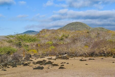 Landscape scene at San Cristobal island, Galapagos, Ecuadorの写真素材