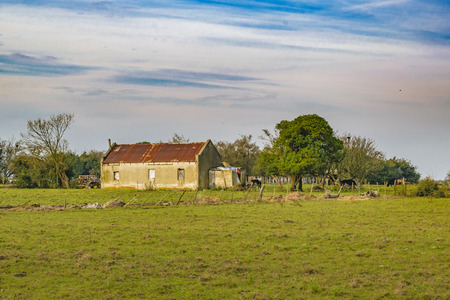 Rural landscape scene at San Jose province outskirts, Uruguayのeditorial素材