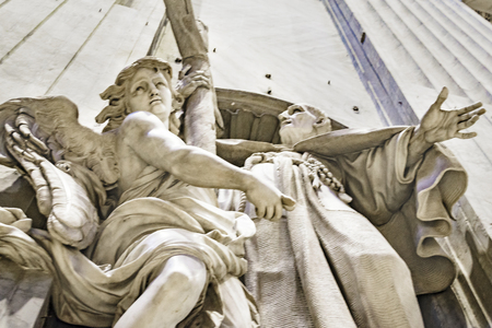 Interior detail view of st peters basilica,  the most famous catholic italian church located in Vatican city.のeditorial素材