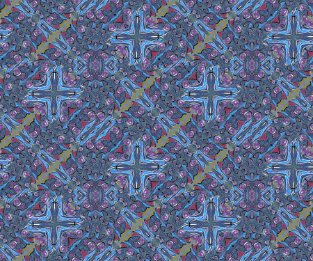 Digital art technique abstract geometric seamless pattern in vivid colorful mixed colors.