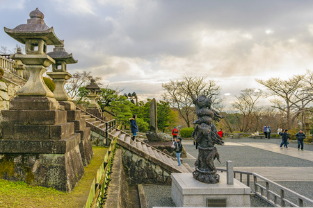 KYOTO, JAPAN, JANUARY - 2019 - Unesco world heritage kyomizudera temple at higashiyama district, kyoto, japanのeditorial素材