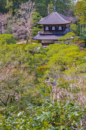 KYOTO, JAPAN, JANUARY - 2019 - Aerial view of traditional district of kyoto city, japanのeditorial素材