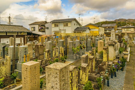 KYOTO, JAPAN, JANUARY - 2019 - Exterior view of religious temple at kyoto city, japanのeditorial素材