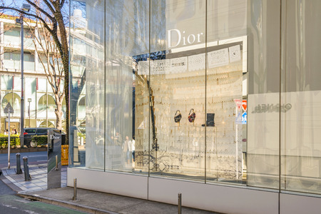TOKYO, JAPAN, JANUARY - 2019 - Famous brand store at omotesando street, shibuya district, japan