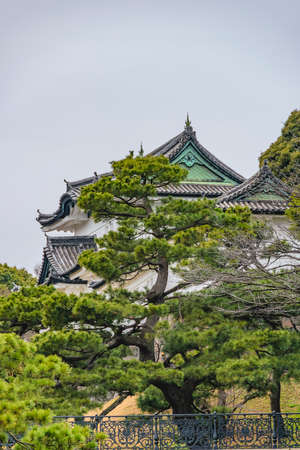 TOKYO, JAPAN, JANUARY - 2019 - Imperial palace interior garden landscape located at chiyoda district in tokyo city, japanのeditorial素材