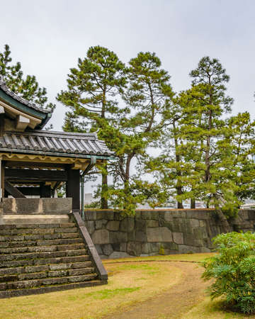 TOKYO, JAPAN, JANUARY - 2019 - Imperial palace exterior garden landscape located at chiyoda district in tokyo city, japanのeditorial素材
