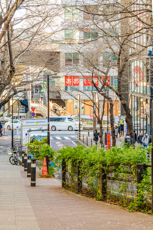 TOKYO, JAPAN, JANUARY - 2019 - Winter day urban scene at famous shibuya district in tokyo city, japanのeditorial素材