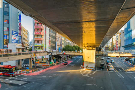 TOKYO, JAPAN, JANUARY - 2019 - Winter day urban scene at famous shibuya district in tokyo city, japanのeditorial素材