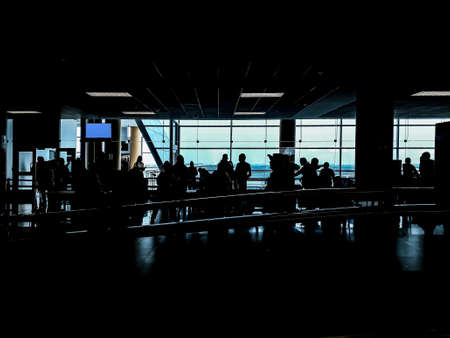 LIMA, PERU, SEPTEMBER - 2019 - Interior scene of jorge chavez airport, Lima, Peruのeditorial素材