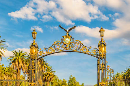 MENDOZA, ARGENTINA, APRIL - 2019 - San martin park gate, mendoza capital, argentinaのeditorial素材