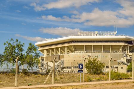 Aconcagua sports center modern bulding located at mendoza captial outskirt, argentinaの写真素材