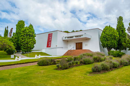 PUNTA DEL ESTE, URUGUAY, FEBRAURY - 2020 - Exterior facade of rally museum, punta del este, uruguayのeditorial素材