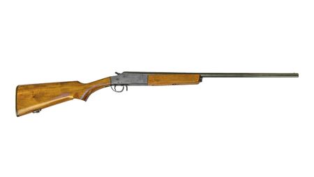 Side view long shotgun isolated on white background