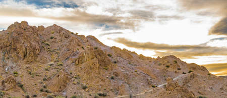 Empty landscape scene at el leoncito national park, calingasta district, san juan province,...