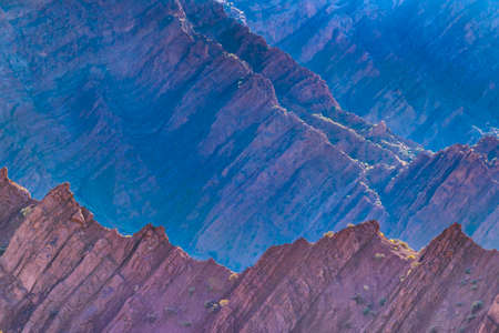 Beautiful puna andean landscape at brava lagoon reserve, la rioja province, argentinaの写真素材