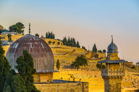 Aerial view of old jersualem city, israel