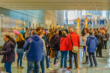 ATHENS, GREECE, DECEMBER - 2019 - Acropolis museum located at athens city, greece