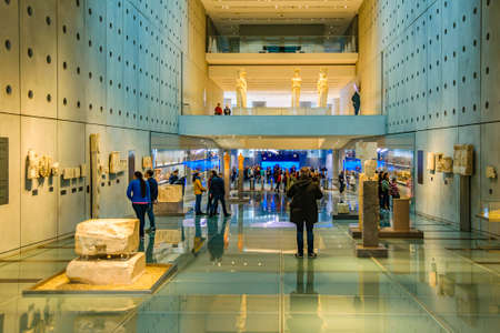 ATHENS, GREECE, DECEMBER - 2019 - Acropolis museum located at athens city, greeceのeditorial素材
