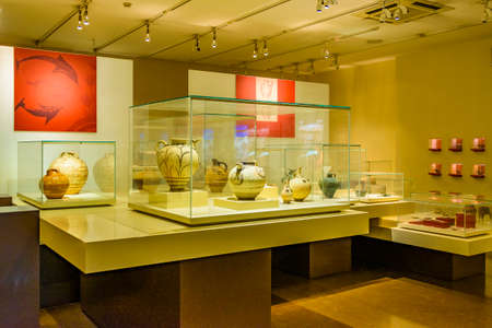 ATHENS, GREECE, JANUARY - 2020 - Interior view of famous archaeological musuem of athensのeditorial素材