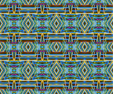 Multicolored neon lines motif pattern