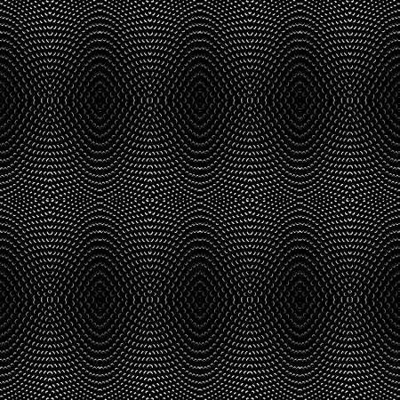 Black and white geometric kinetic style seamless pattern design