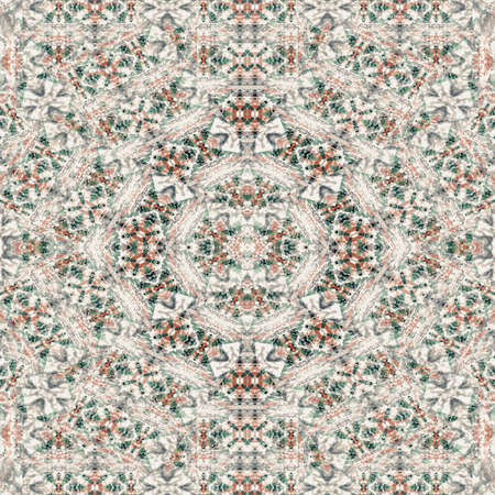 Multicolored bright kaleidoscope style geometric seamless pattern