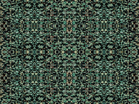 Green and turquoise colors intricate abstract ornate seamless pattern background