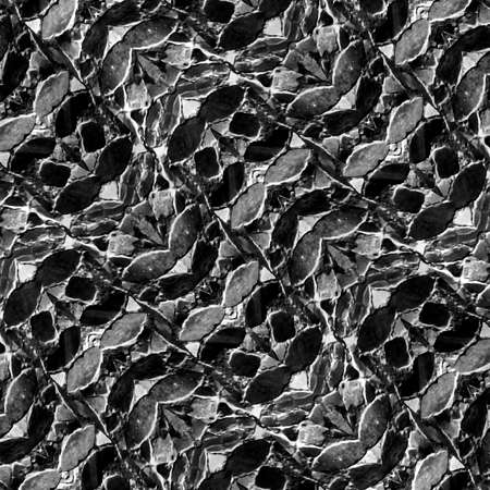 Black and white geometric textured pattern backgroundの写真素材