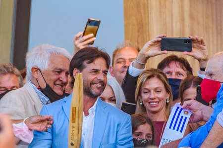 MALDONADO, URUGUAY, JANUARY - 2022 - Opening of contemporary art atchugarry museum, maldonado, uruguayのeditorial素材